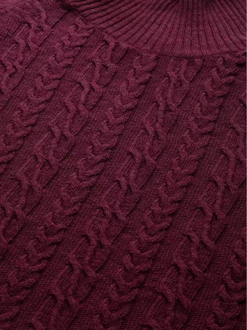Sweater Maroon Dress - Image 2